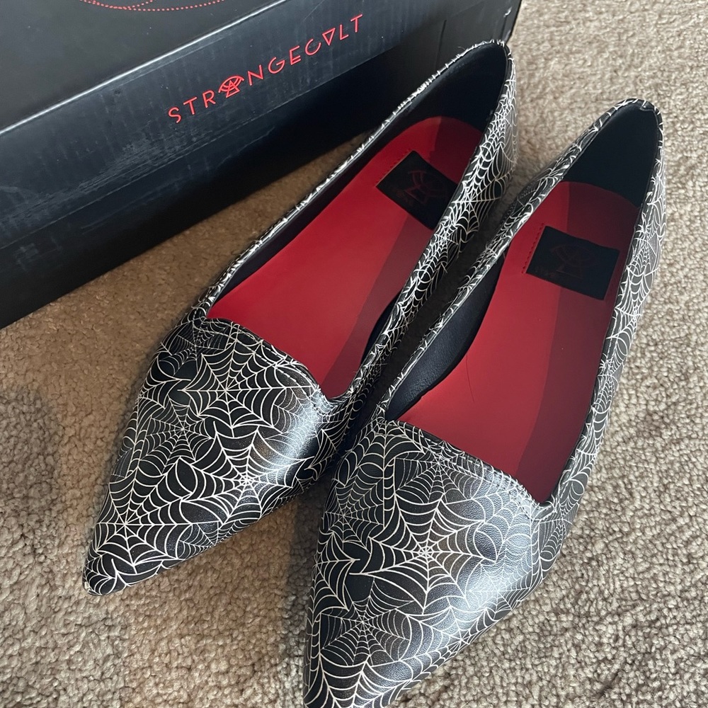 Strange Cvlt Dagger Spider Web shoes size 8